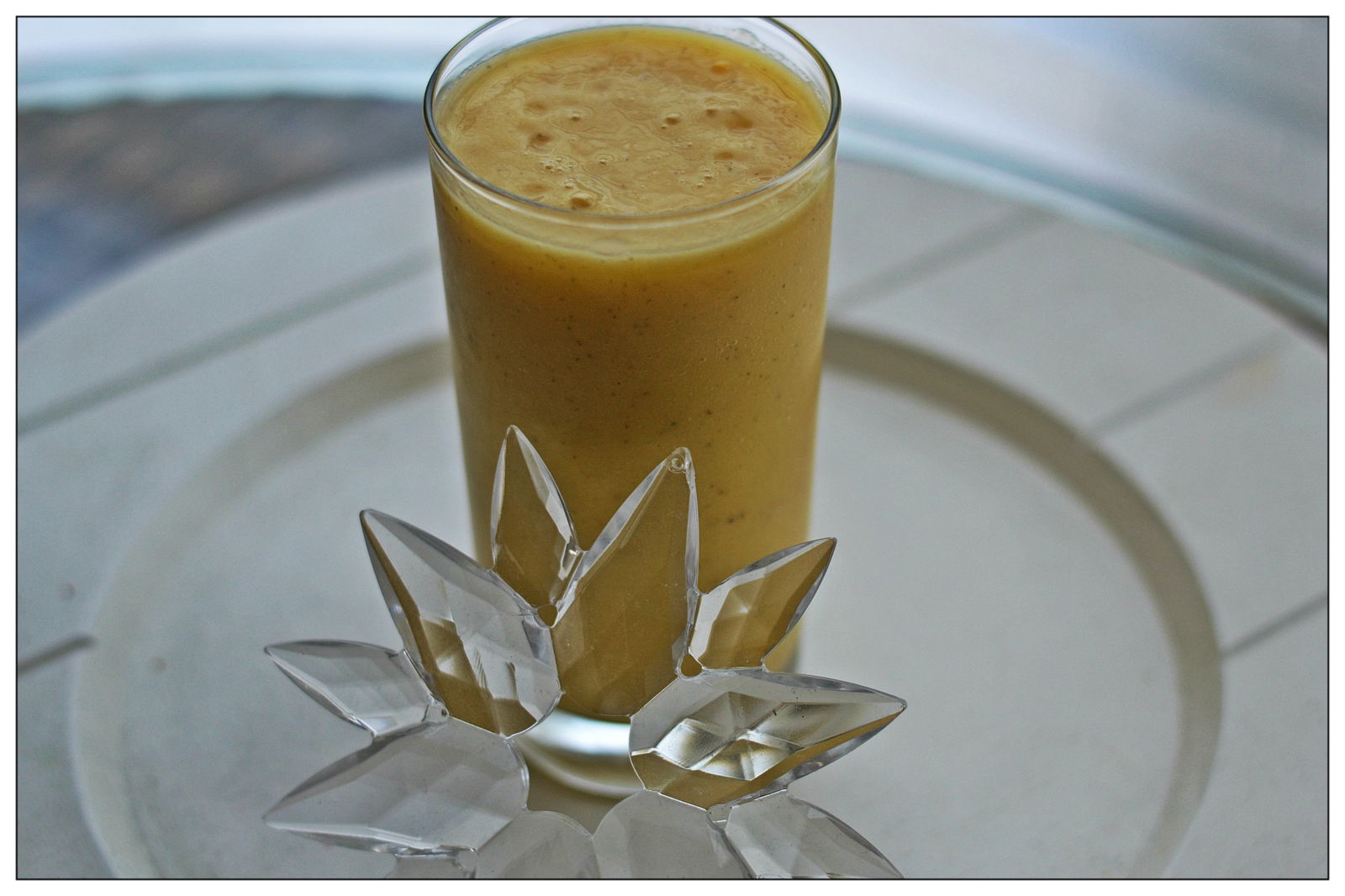 Chia Mango Banana Smoothie | KristenBentson.com